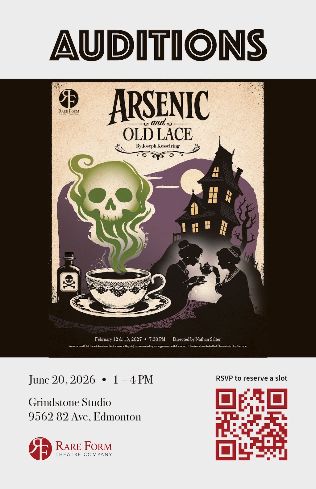 Audition for Arsenic and Old Lace by Joseph Kesselring